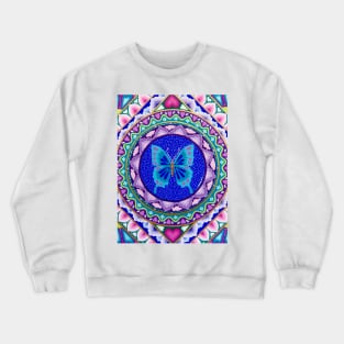 Butterfly Love Mandala Crewneck Sweatshirt